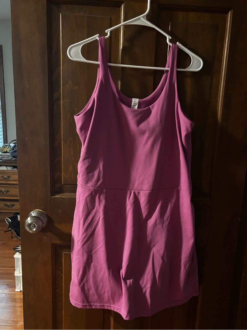 Sleeveless Pink Tank Dress - Unbranded